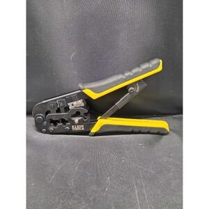Klein Tools VDV226-011 Ratcheting Data Cable Crimper/Stripper/Cutter, Compact
